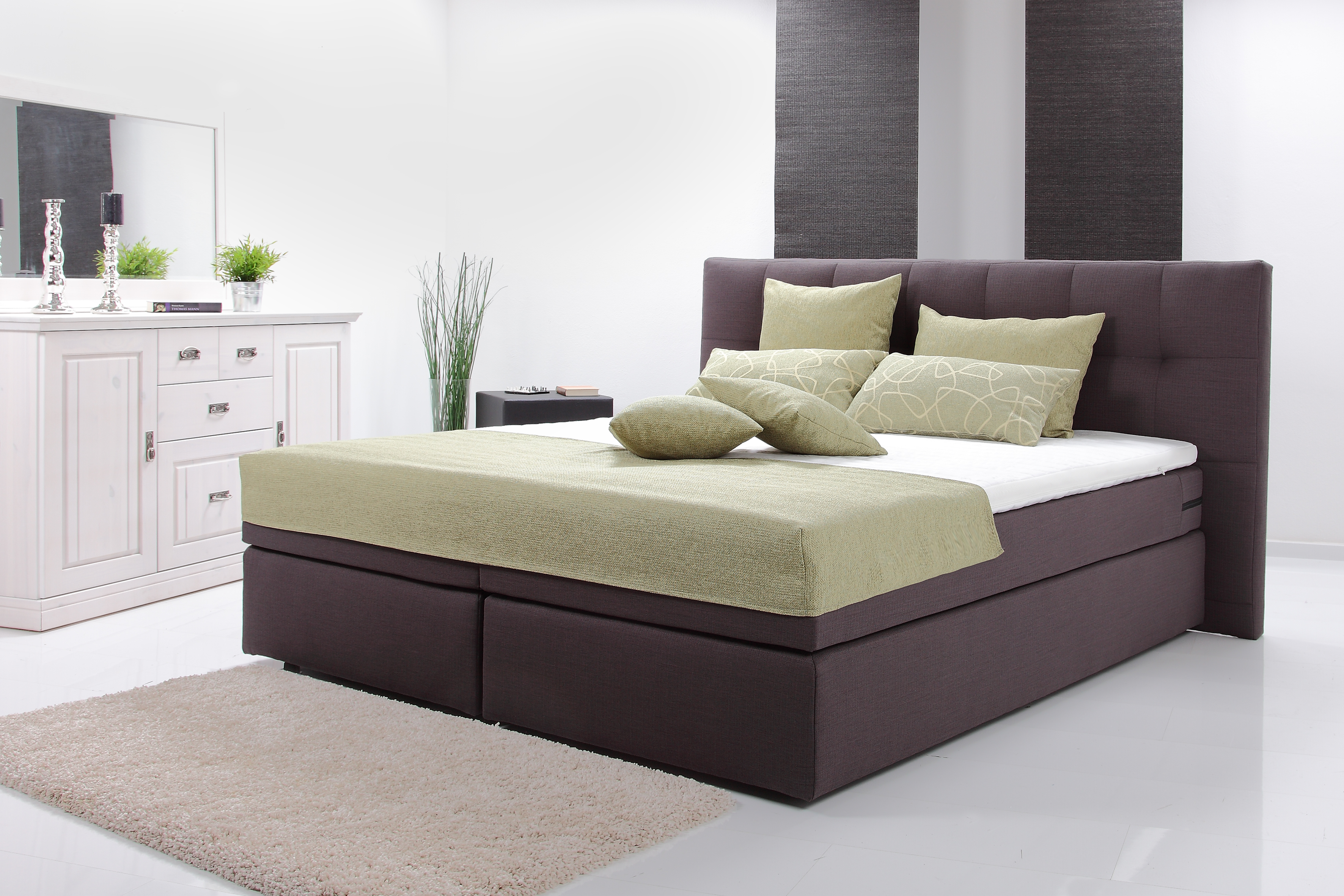 Boxspringbett Dorinta Stoff 5020 Osterburg Matratzen