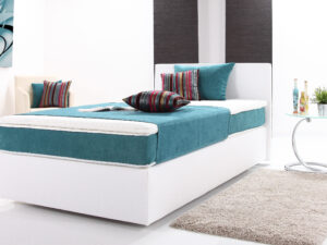 Boxspringbett Pluto Stoffvariante 1016 und 1689 Osterburg Matratzen