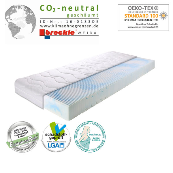 Matratze LLQ Clean Basic CO2 neutral geschäumt